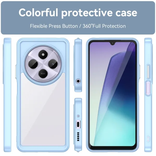 CRYSTAL Ochranný kryt pre Xiaomi Redmi 14C / Poco C75 modrý