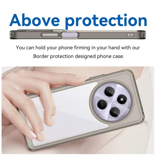 CRYSTAL Ochranný kryt pre Xiaomi Redmi 14C / Poco C75 šedý