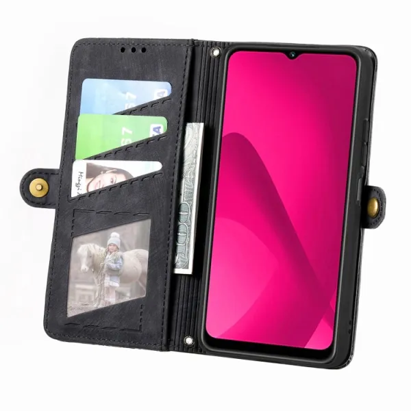 GEOM Peňaženkové puzdro pre Xiaomi Redmi 14C / Poco C75 čierne