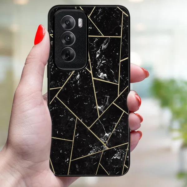 MY ART Ochranný kryt pre Oppo Reno12 5G POLYGONAL (150)