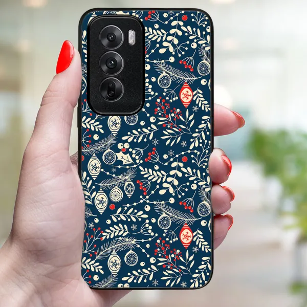 MY ART Kryt s vianočným dizajnom Oppo Reno12 5G MISTLETOE (070)