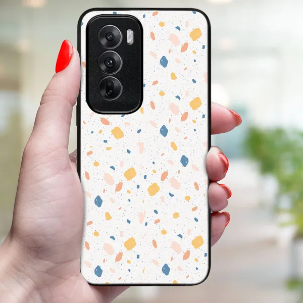 MY ART Ochranný kryt pre Oppo Reno12 5G ORANGE TERRAZZO (165)