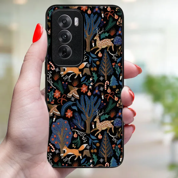 MY ART Kryt s vianočným dizajnom Oppo Reno12 5G WINTER (071)