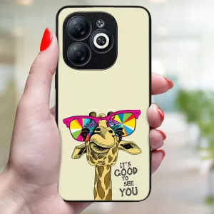 MY ART Ochranný kryt pre Infinix Smart 8 GIRAFFE (180)