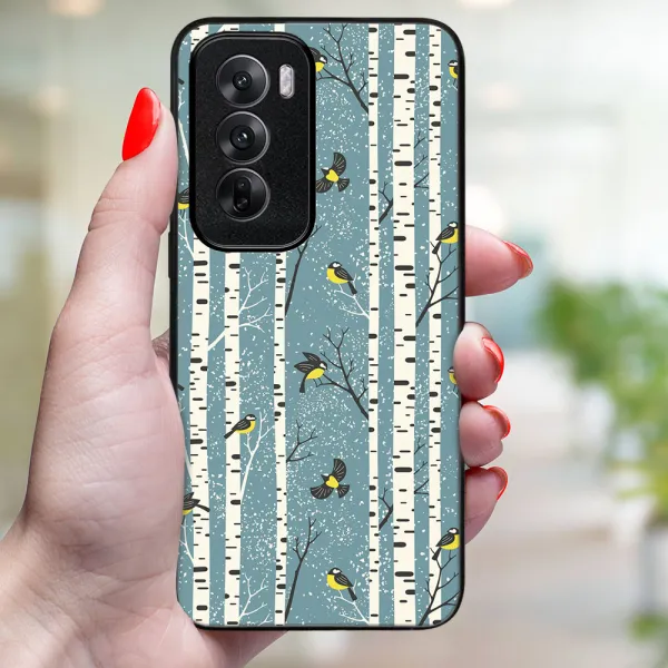 MY ART Kryt s vianočným dizajnom Oppo Reno12 5G BIRCH (072)