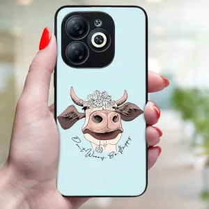 MY ART Ochranný kryt pre Infinix Smart 8 HAPPY COW (181)