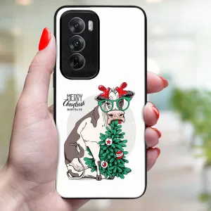 MY ART Kryt s vianočným dizajnom Oppo Reno12 5G MERRY CHRISTMAS (074)