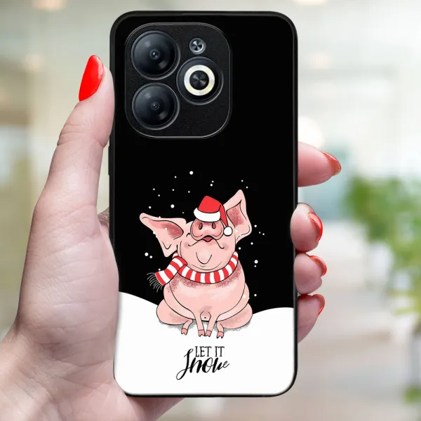 MY ART Kryt s vianočným dizajnom Infinix Smart 8 LET IT SNOW (075)