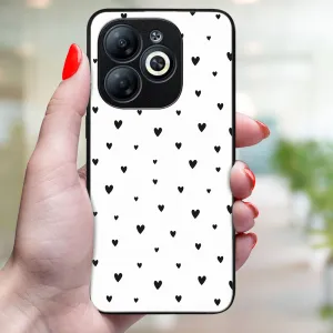 MY ART Ochranný kryt pre Infinix Smart 8 BLACK HEARTS (167)