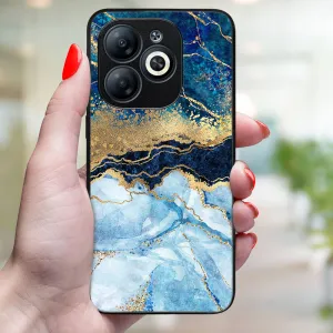 MY ART Ochranný kryt pre Infinix Smart 8 BLUE MARBLE (141)