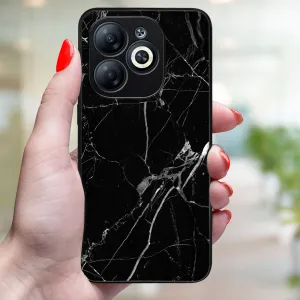 MY ART Ochranný kryt pre Infinix Smart 8 BLACK MARBLE (142)
