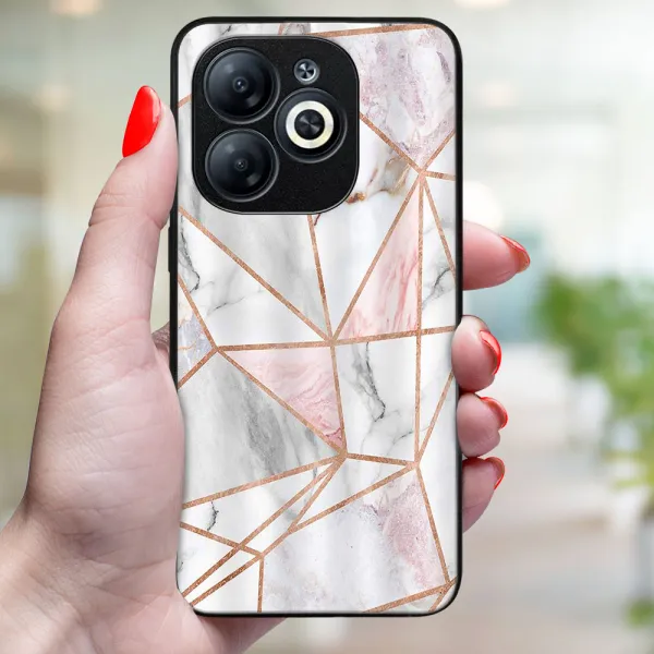 MY ART Ochranný kryt pre Infinix Smart 8 PINK MARBLE (143)