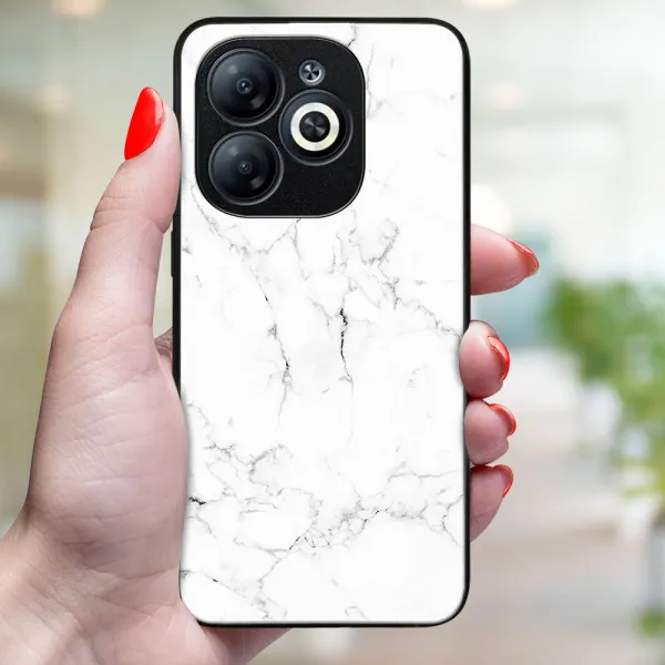 MY ART Ochranný kryt pre Infinix Smart 8 WHITE MARBLE (144)