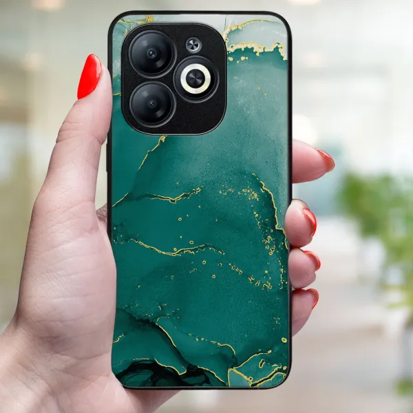 MY ART Ochranný kryt pre Infinix Smart 8 GREEN MARBLE (145)