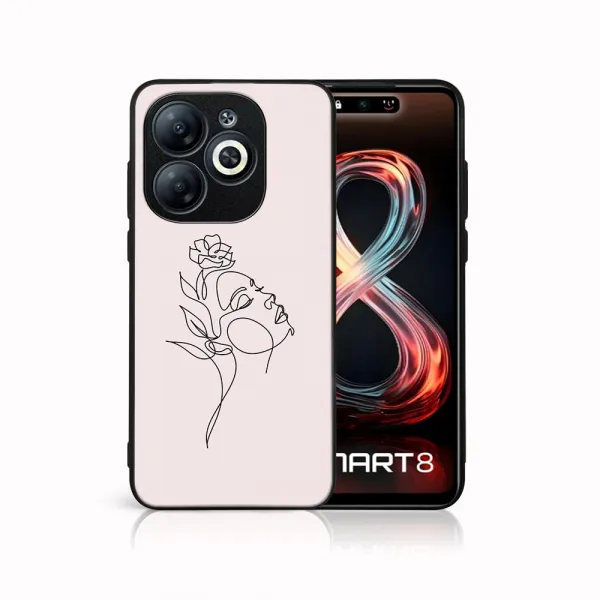 MY ART Ochranný kryt pre Infinix Smart 8 ROSE GIRL (198)
