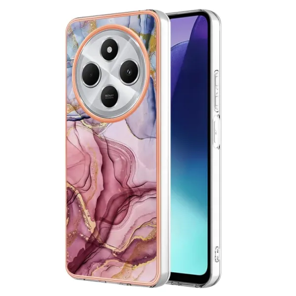 IMD MARBLE Ochranný kryt pre Xiaomi Redmi 14C / Poco C75 ROSE RED