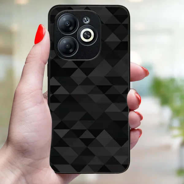 MY ART Ochranný kryt pre Infinix Smart 8 BLACK TRIANGLES (232)