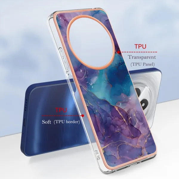 IMD MARBLE Ochranný kryt pre Xiaomi Redmi 14C / Poco C75 PURPLE