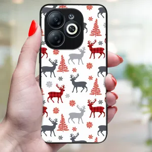 MY ART Kryt s vianočným dizajnom Infinix Smart 8 DEER (068)