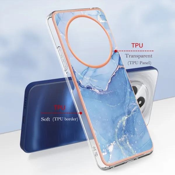 IMD MARBLE Ochranný kryt pre Xiaomi Redmi 14C / Poco C75 BLUE