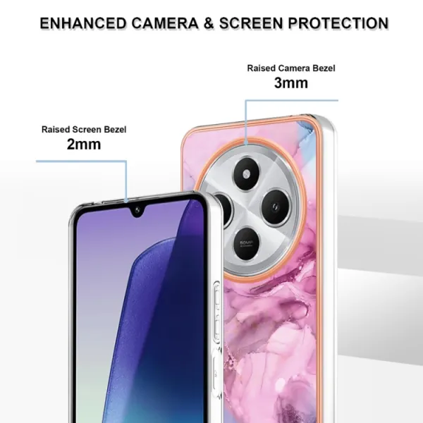 IMD MARBLE Ochranný kryt pre Xiaomi Redmi 14C / Poco C75 PINK