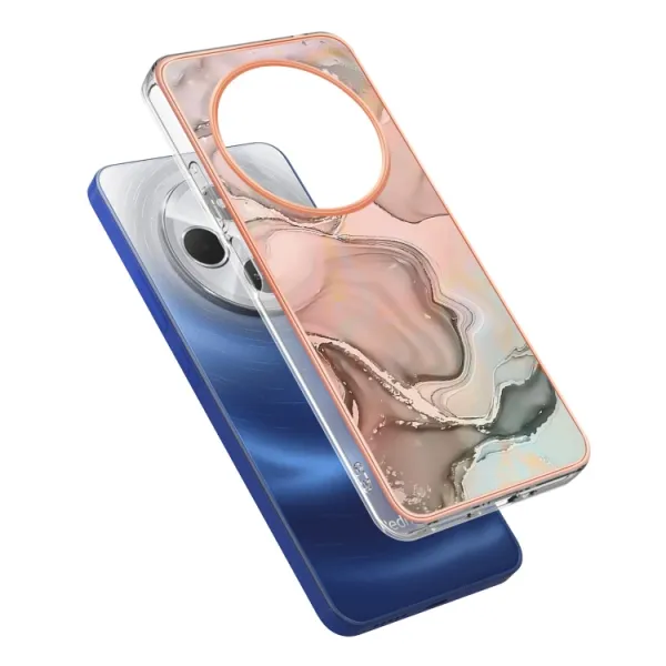 IMD MARBLE Ochranný kryt pre Xiaomi Redmi 14C / Poco C75 ROSE GOLD