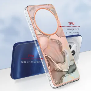 IMD MARBLE Ochranný kryt pre Xiaomi Redmi 14C / Poco C75 ROSE GOLD