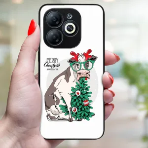 MY ART Kryt s vianočným dizajnom Infinix Smart 8 MERRY CHRISTMAS (074)