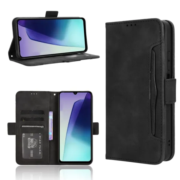 SLOT Peňaženkový obal pre Xiaomi Redmi 14C / Poco C75 čierny
