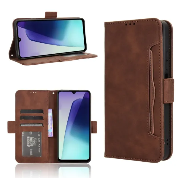 SLOT Peňaženkový obal pre Xiaomi Redmi 14C / Poco C75 hnedý