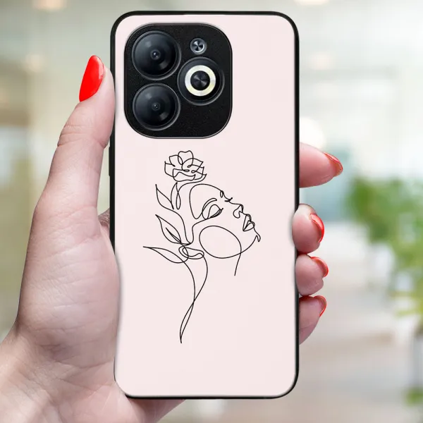MY ART Ochranný kryt pre Infinix Smart 8 ROSE GIRL (198)