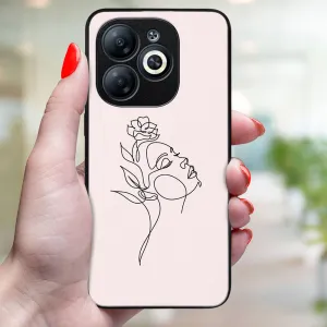 MY ART Ochranný kryt pre Infinix Smart 8 ROSE GIRL (198)