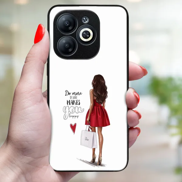 MY ART Ochranný kryt pre Infinix Smart 8 RED DRESS (137)