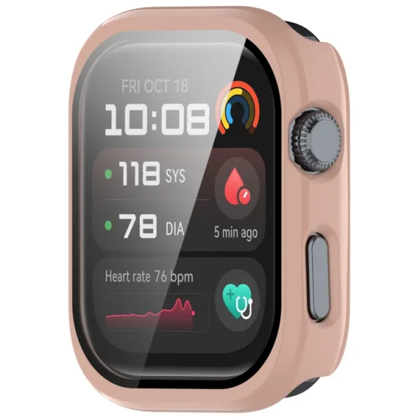 PC FULL COVER Plastový kryt so sklom pre Huawei Watch D2 ružový