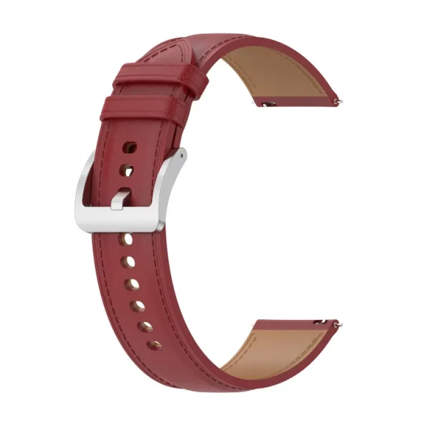 LEATHER Kožený remienok pre Garmin Forerunner 165 červený