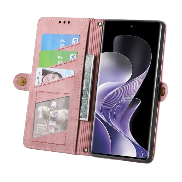 GEOM Peňaženkové puzdro pre TCL 50 Pro NxtPaper ružové