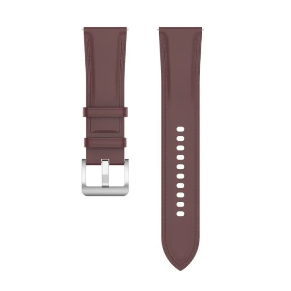 LEATHER Kožený remienok pre Garmin Forerunner 165 tmavohnedý