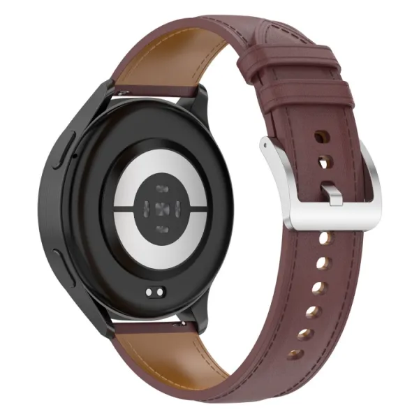 LEATHER Kožený remienok pre Garmin Forerunner 165 tmavohnedý