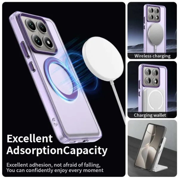 CANDY MAGSAFE Ochranný obal pre Xiaomi 14T fialový