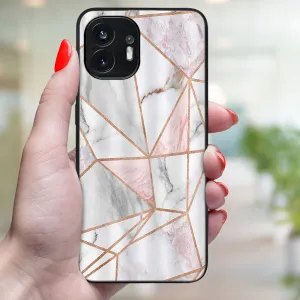 MY ART Ochranný kryt pre Nothing Phone 2 PINK MARBLE (143)