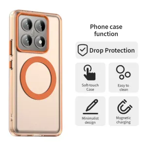 CANDY MAGSAFE Ochranný obal pre Xiaomi 14T oranžový