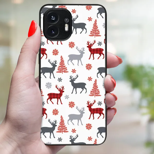 MY ART Kryt s vianočným dizajnom Nothing Phone 2 DEER (068)