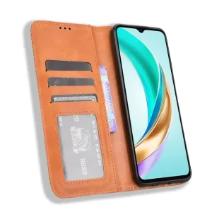 BUSINESS Peňaženkové puzdro pre Honor X6b hnedé