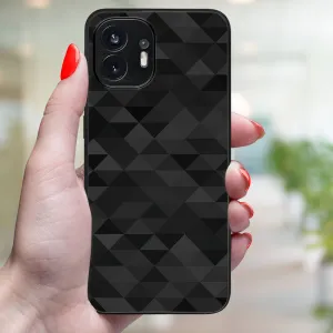 MY ART Ochranný kryt pre Nothing Phone BLACK TRIANGLES (232)