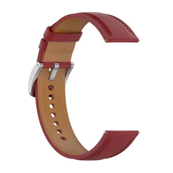 LEATHER Kožený remienok pre Garmin Forerunner 165 červený