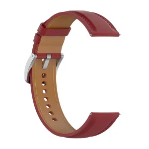 LEATHER Kožený remienok pre Garmin Forerunner 165 červený