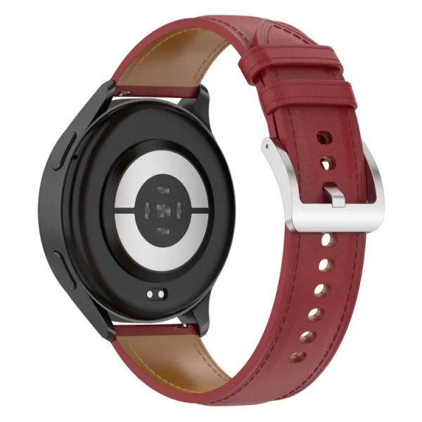 LEATHER Kožený remienok pre Garmin Forerunner 165 červený