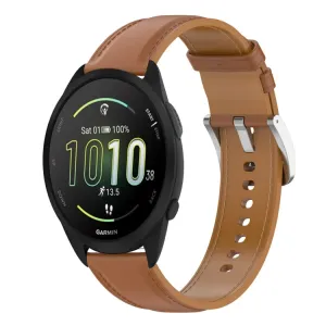 LEATHER Kožený remienok pre Garmin Forerunner 165 svetlohnedý