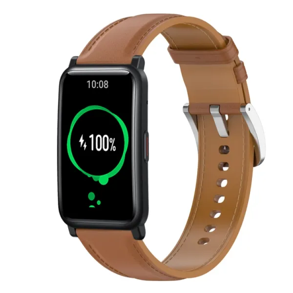 LEATHER Kožený remienok pre Honor Watch ES svetlohnedý