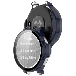 PC FULL COVER Plastový kryt so sklom pre Garmin Lily 2 Active modrý